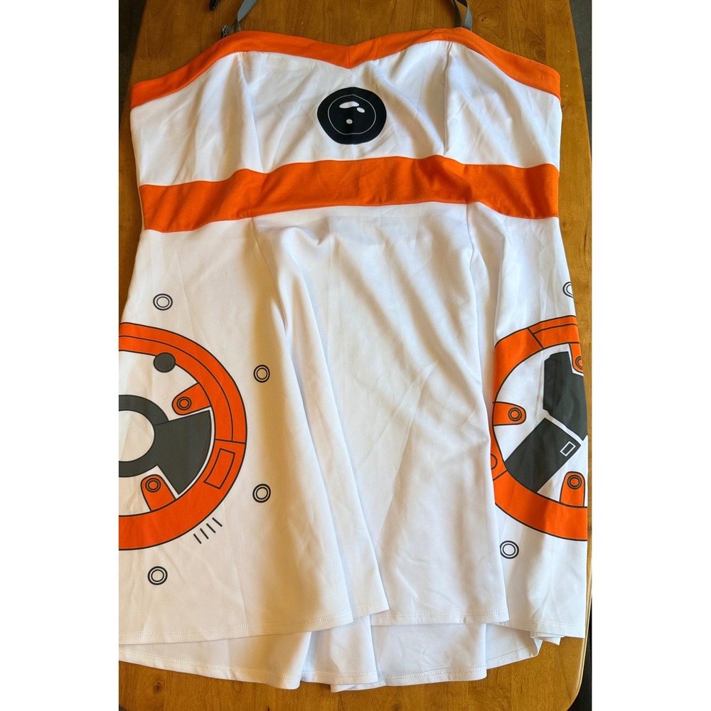 Star Wars Her Universe Torrid BB-8 Cosplay Dress Plus Size 5 White Orange 437
